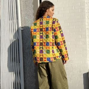 Quilted granny coat